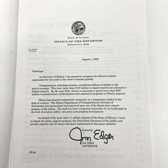 Vintage 50th Anniversary Edition Illinois Airport Directory - Picture 6 of 7